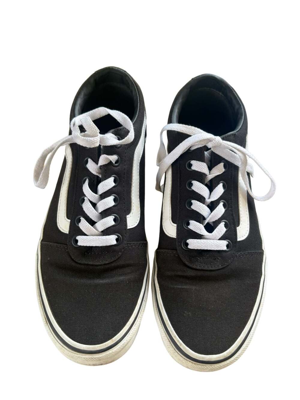 Vans Ward Low Top Sneakers Womens Black White Size 8 - Picture 4 of 7